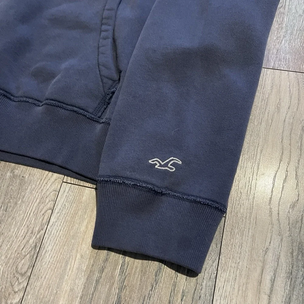 Vintage Y2K Hollister HCo Navy‎ Pullover Hoodie Sweatshirt Size XL OG Used